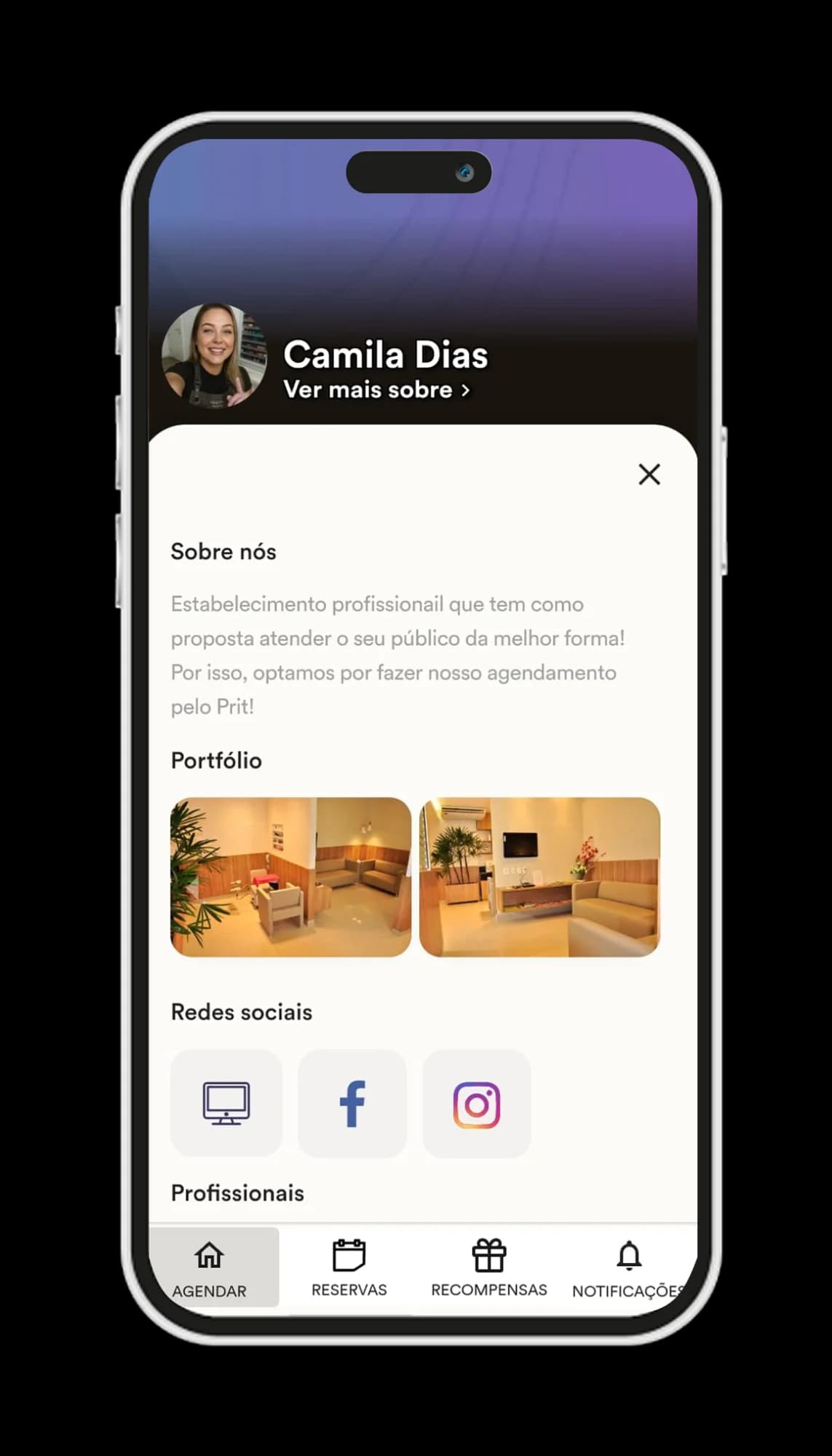 Prit app feature: Agendamento Online