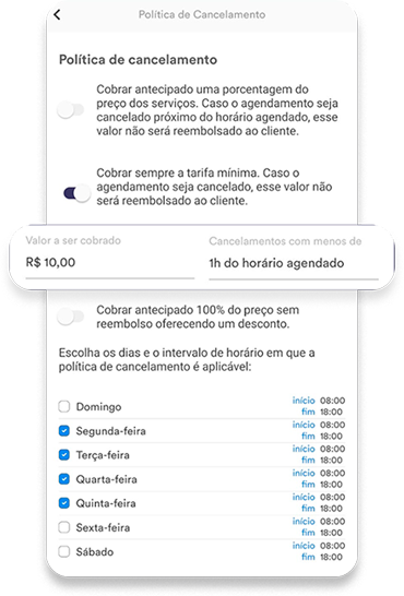 Smartphone mostrando a página de um estabelecimento no Prit