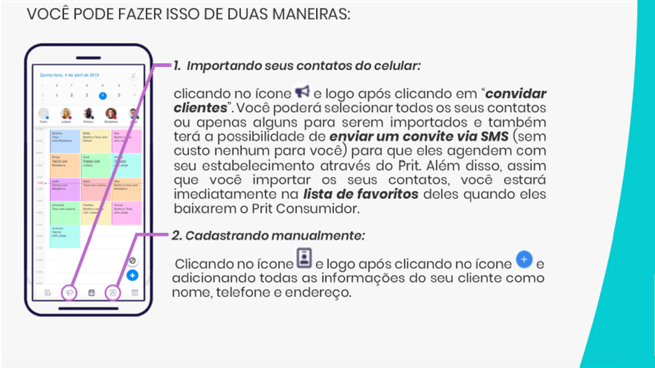 Cadastre os seus clientes no prit